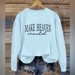 Light Blue Graphic Sweatshirt
